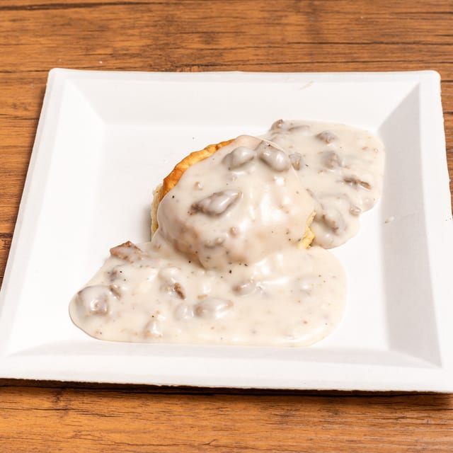 Sausage Gravy Biscuit.